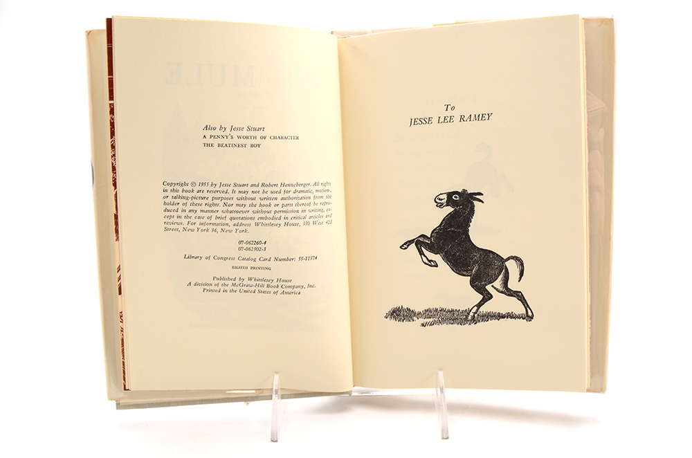 Signed Jesse Stuart Hardcover Books