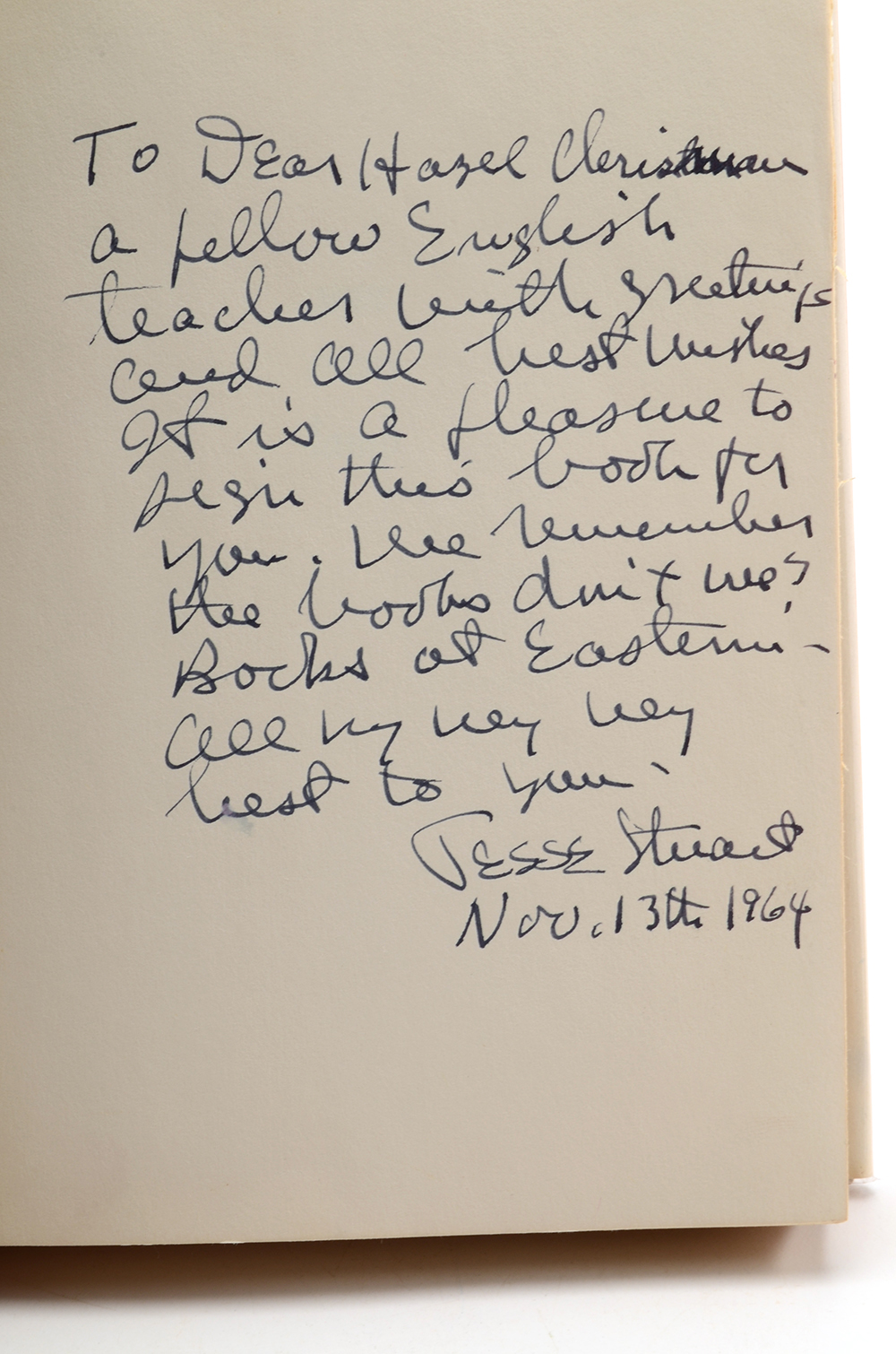 Signed Jesse Stuart Hardcover Books