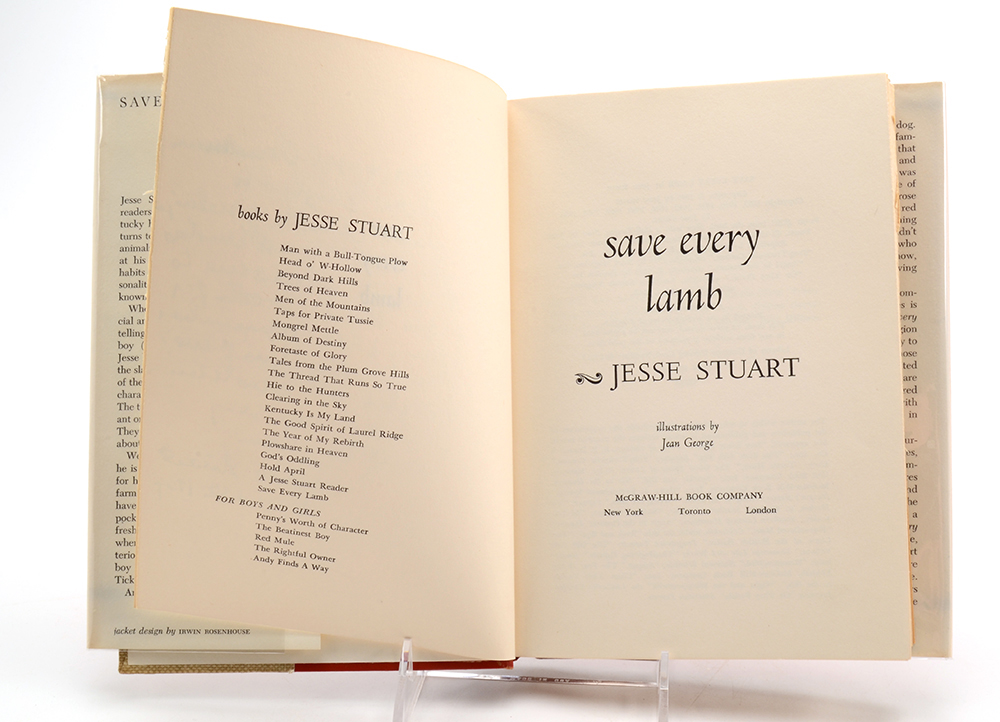 Signed Jesse Stuart Hardcover Books
