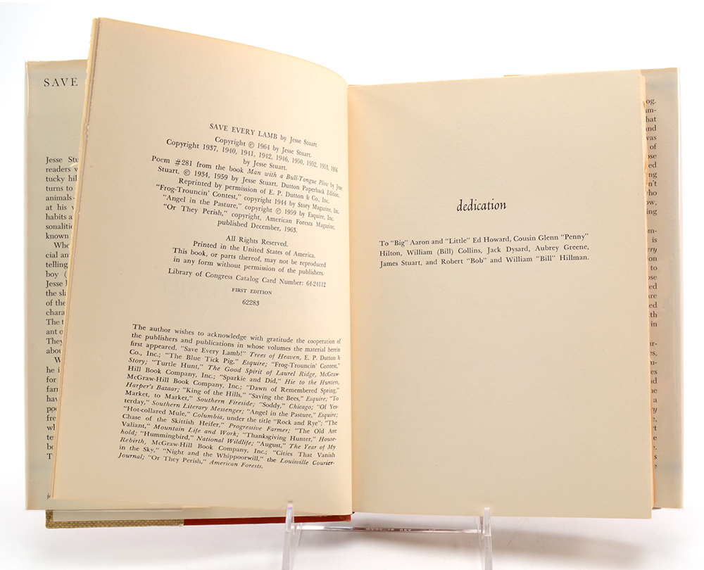 Signed Jesse Stuart Hardcover Books