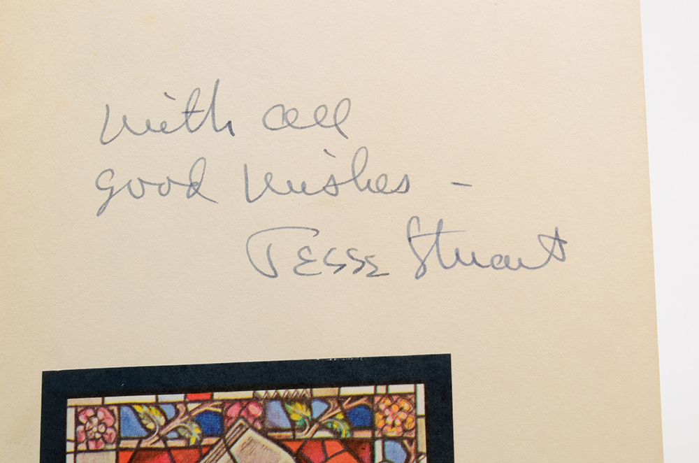 Signed Jesse Stuart Hardcover Books