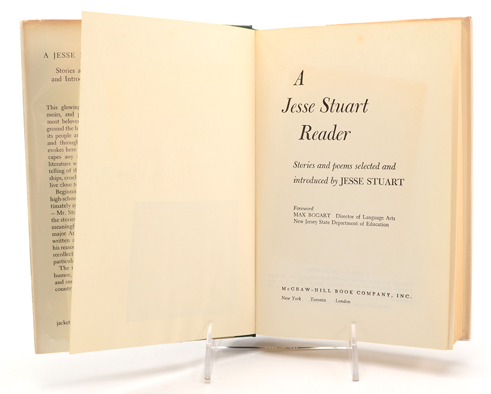 Signed Jesse Stuart Hardcover Books