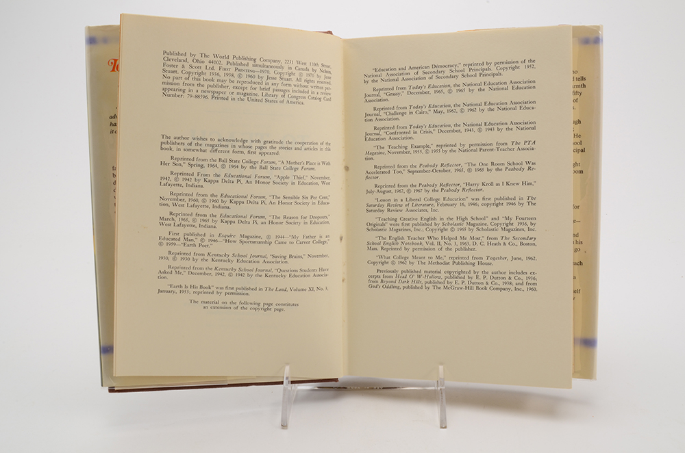 Collection of Signed Hardcover Jesse Stuart Books