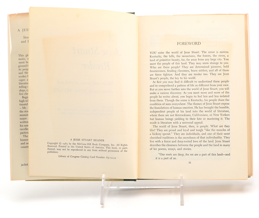 Signed Jesse Stuart Hardcover Books