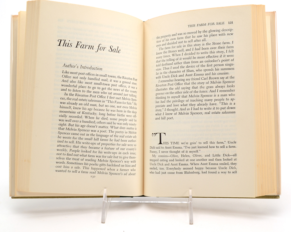 Signed Jesse Stuart Hardcover Books