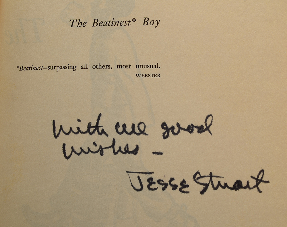 Signed Jesse Stuart Hardback Books