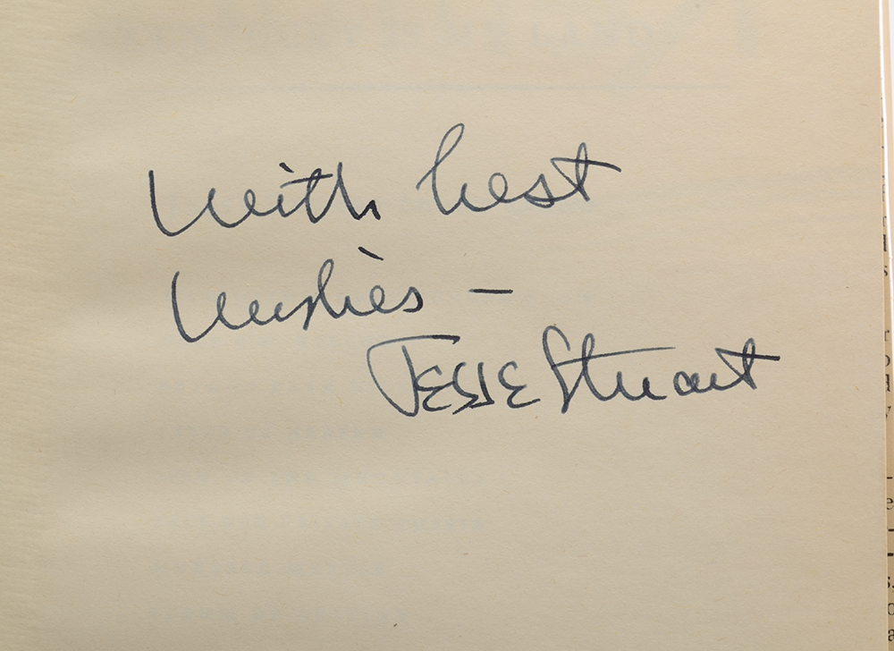 Signed Jesse Stuart Hardback Books