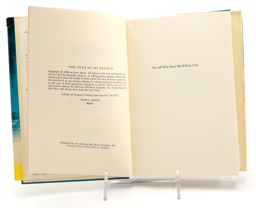 Signed Jesse Stuart Books