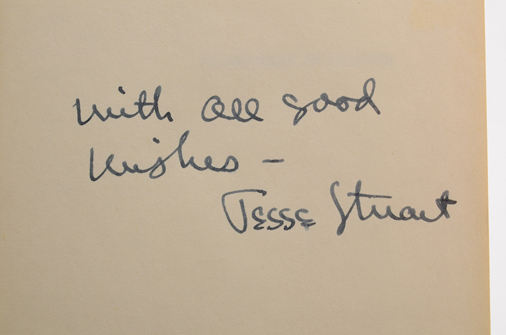 Signed Jesse Stuart Books