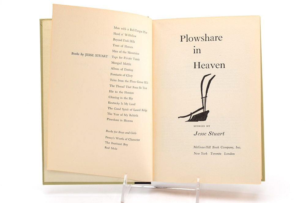 Signed Jesse Stuart Books