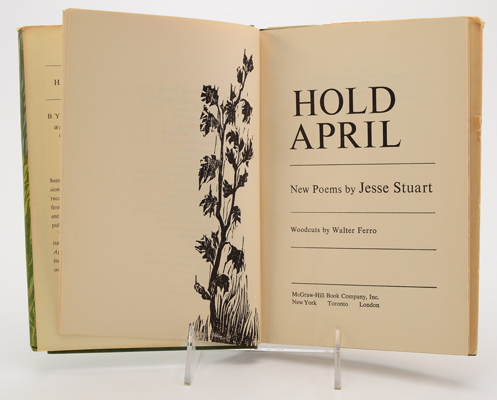 Signed Jesse Stuart Hardback Books