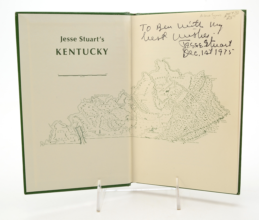 Signed Jesse Stuart Hardback Books