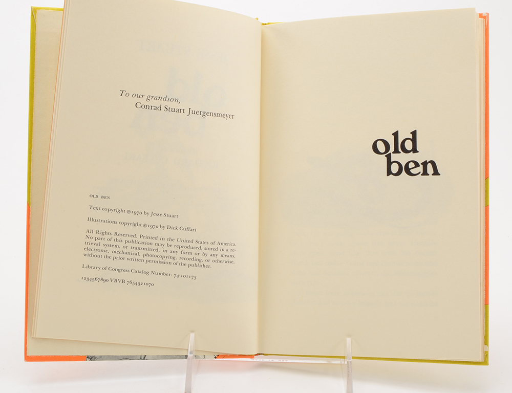 Jesse Stuart Signed Hardcover Books