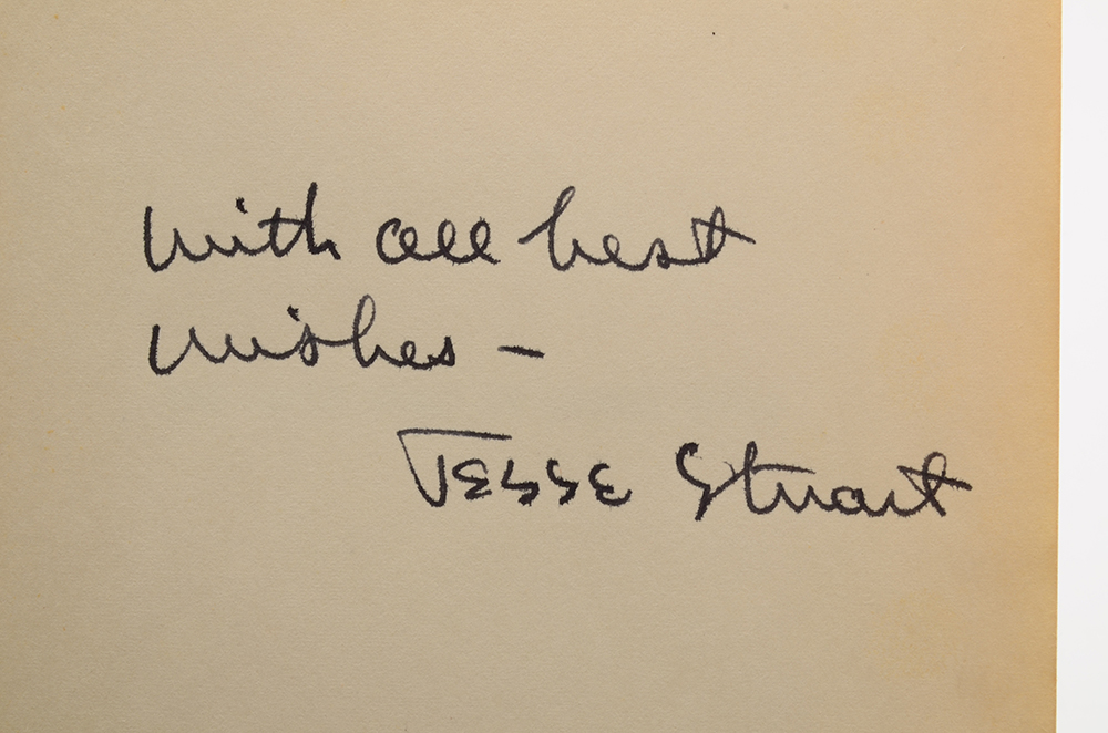 Signed Jesse Stuart Hardback Books