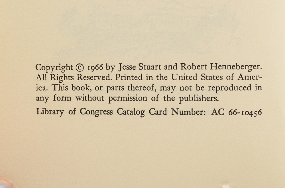 Jesse Stuart Signed Hardcover Books