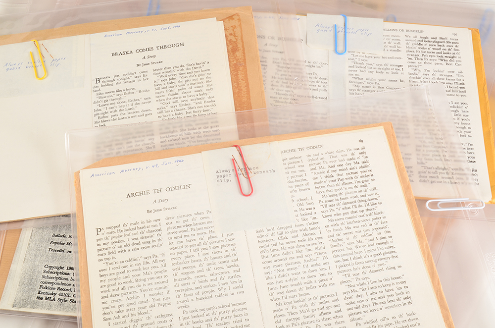 Jesse Stuart Autobiographical Works and Editorial Collection