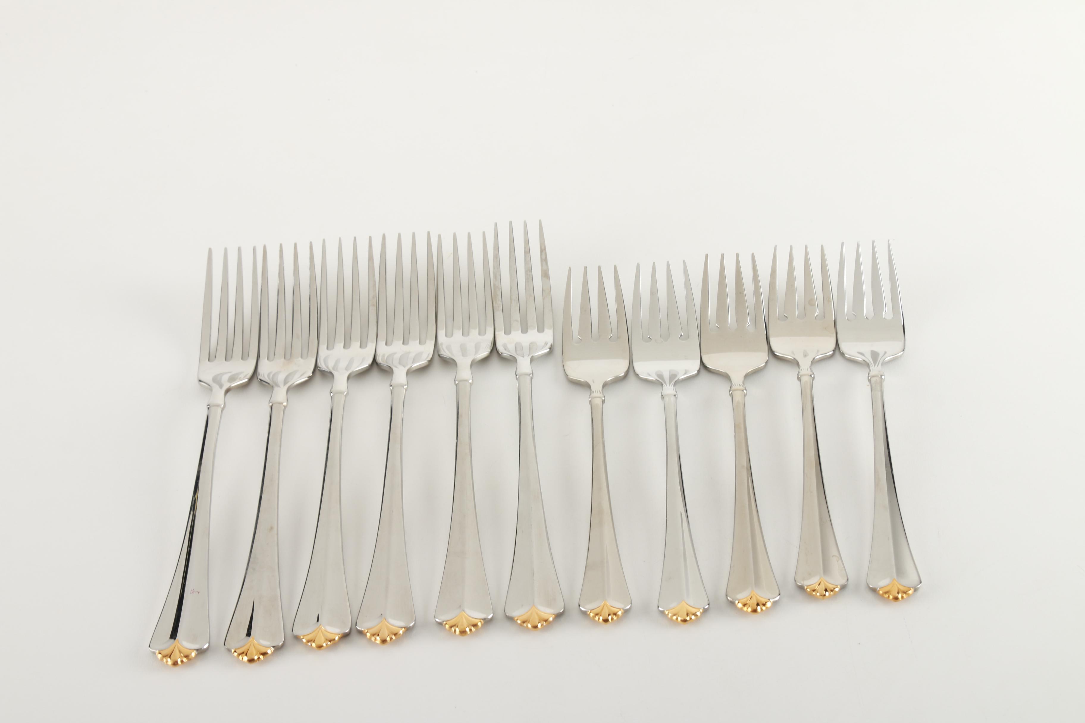 Oneida "Royal Flute" Stainless Steel Flatware