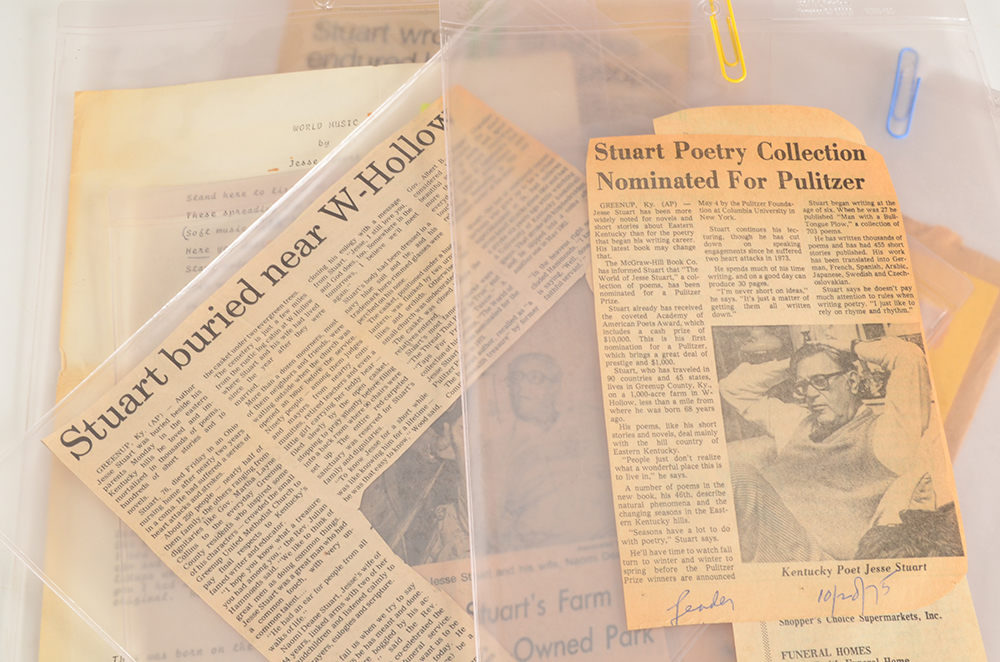 Jesse Stuart Autobiographical Works and Editorial Collection