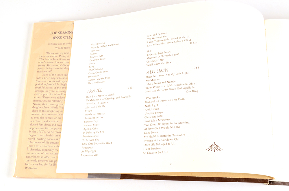 Jesse Stuart Autobiographical Works and Editorial Collection