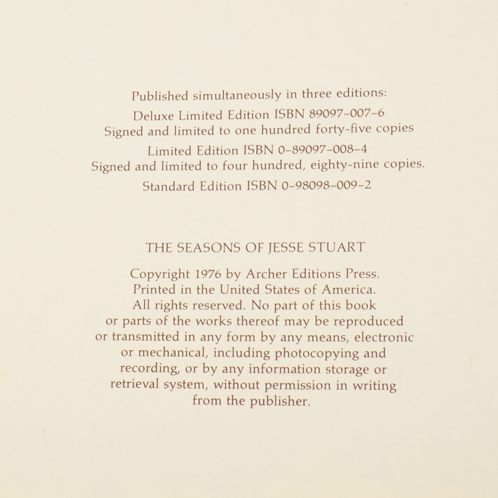 Jesse Stuart Autobiographical Works and Editorial Collection