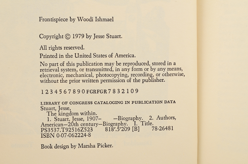 Jesse Stuart Autobiographical Works and Editorial Collection