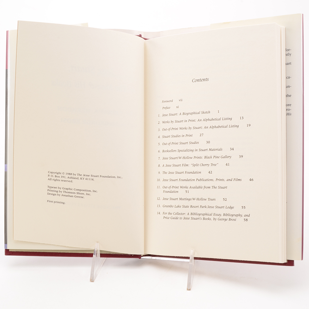 Jesse Stuart Autobiographical Works and Editorial Collection