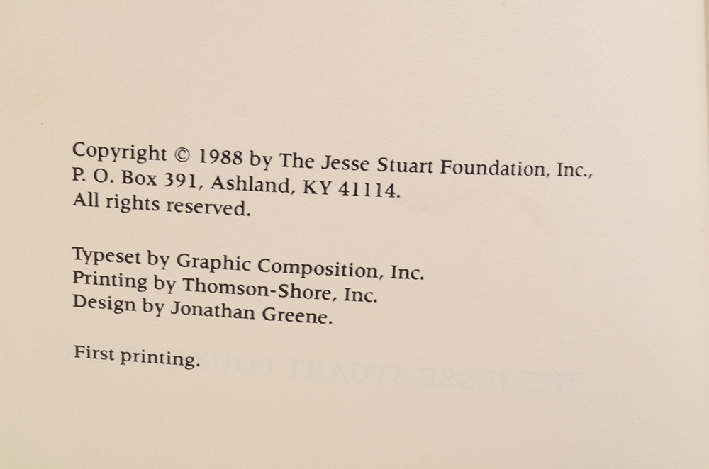 Jesse Stuart Autobiographical Works and Editorial Collection