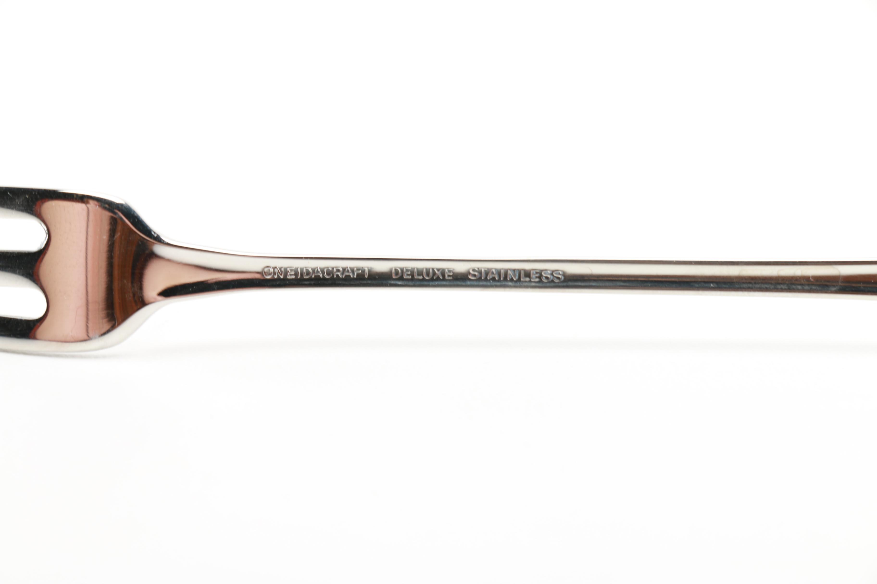 Oneida "Royal Flute" Stainless Steel Flatware