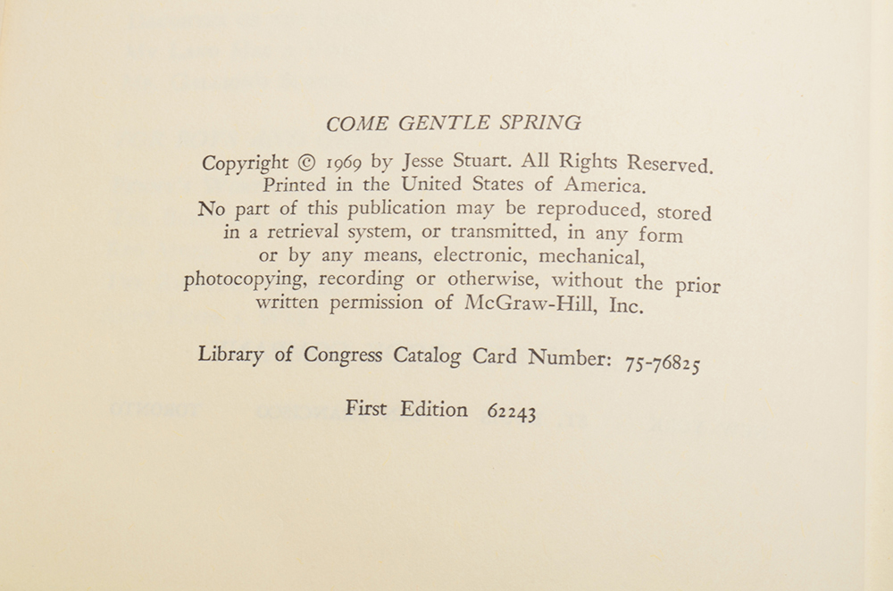 Jesse Stuart Book Collection