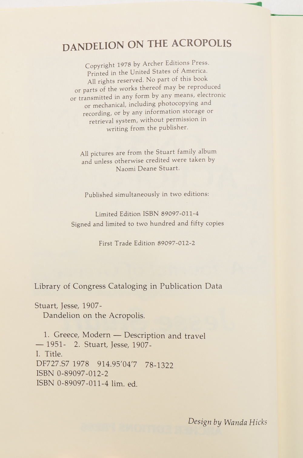 Jesse Stuart Book Collection