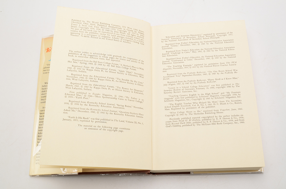 Jesse Stuart Book Collection