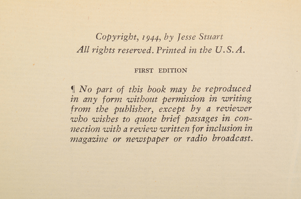 Jesse Stuart Book Collection