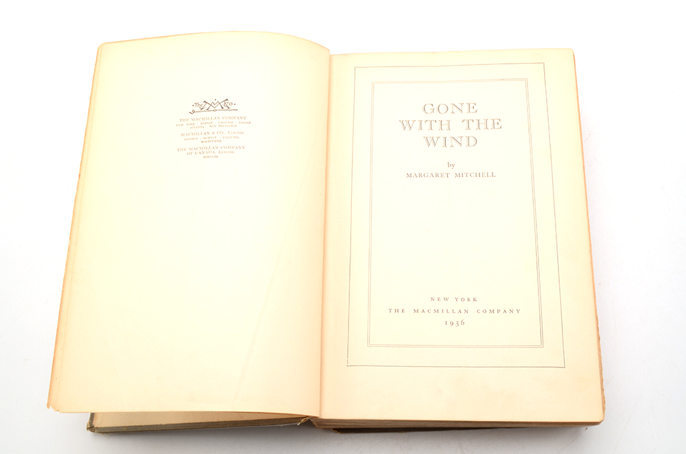 "Gone with the Wind" First Edition, Second Printing