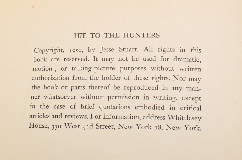 Jesse Stuart Book Collection