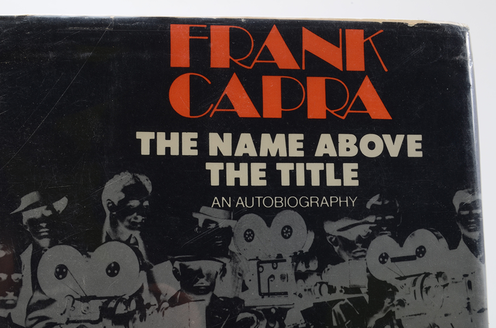 Signed Frank Capra "The Name Above the Title" Autobiography