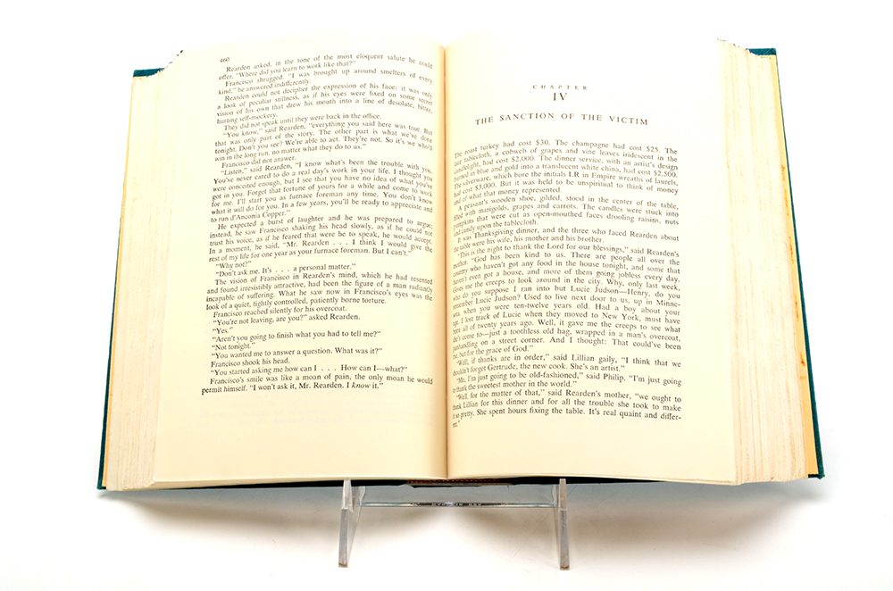 1957 First Edition, Second Printing "Atlas Shrugged" by Ayn Rand