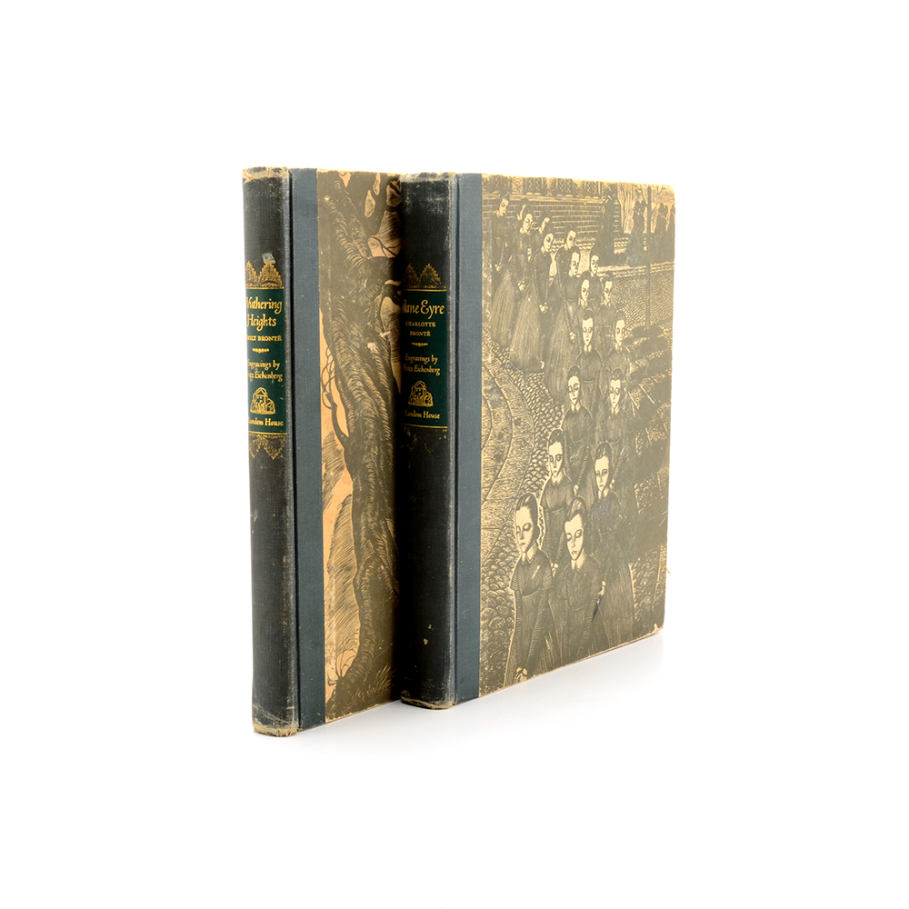 Vintage "Jane Eyre" and "Wuthering Heights"