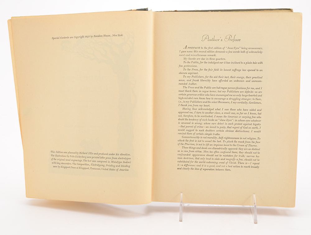 Vintage "Jane Eyre" and "Wuthering Heights"