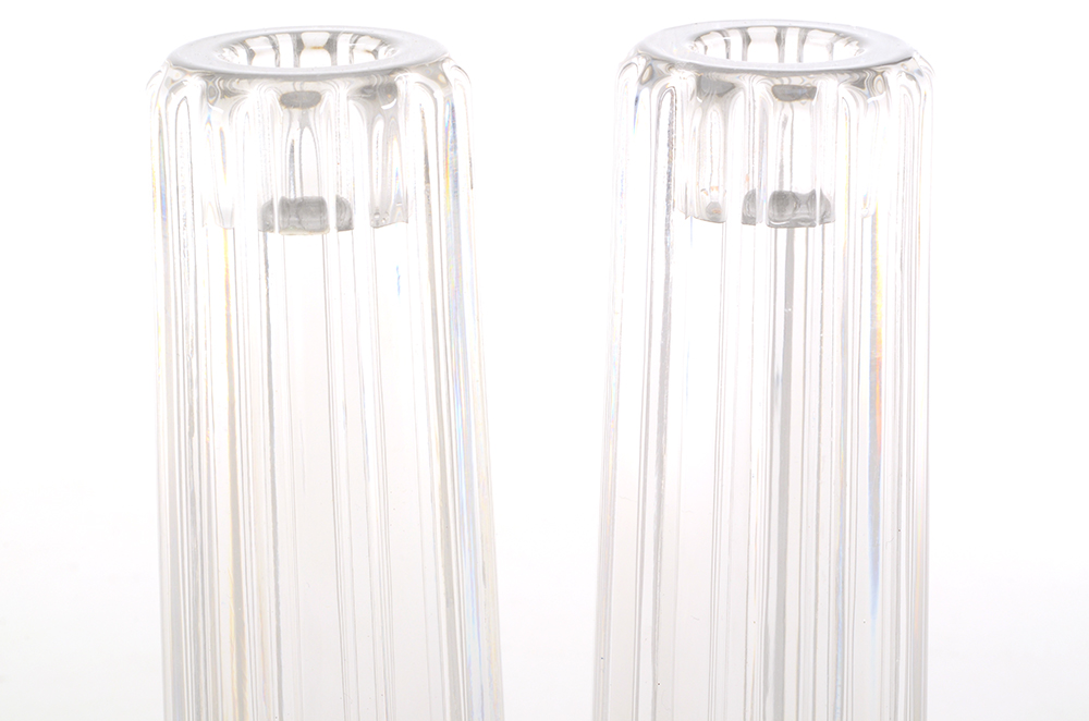 Tiffany & Co Crystal Candlesticks