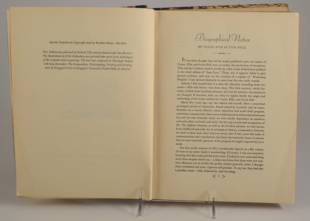 Vintage "Jane Eyre" and "Wuthering Heights"