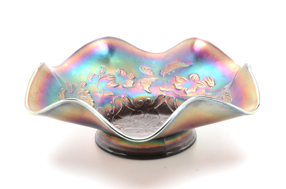 Two Carnival Glass Bowls, including Fenton