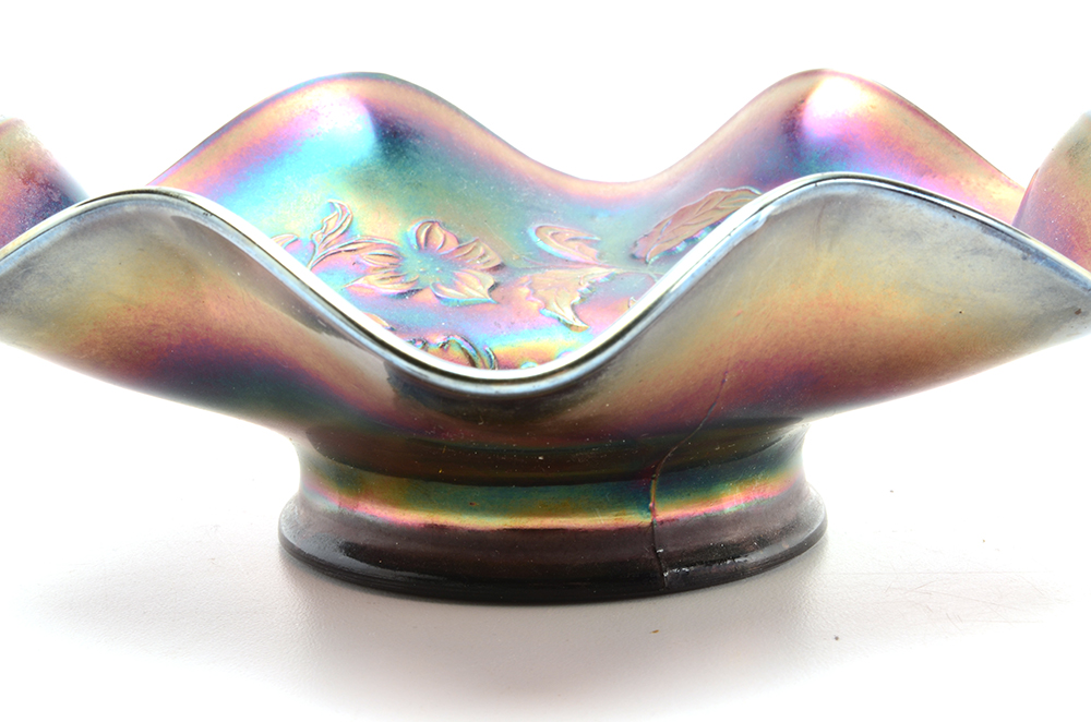 Two Carnival Glass Bowls, including Fenton