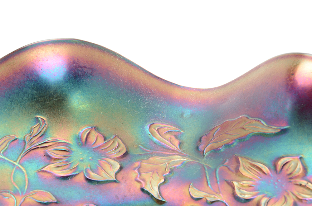 Two Carnival Glass Bowls, including Fenton