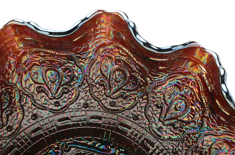 Two Carnival Glass Bowls, including Fenton