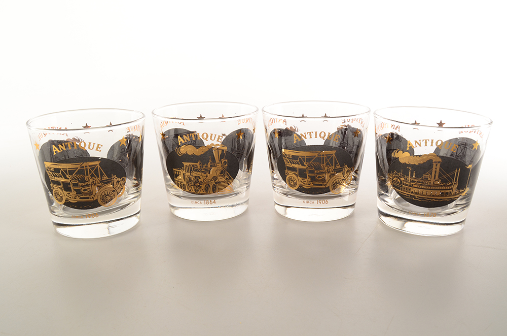 Silk Screened Drinking Glasses