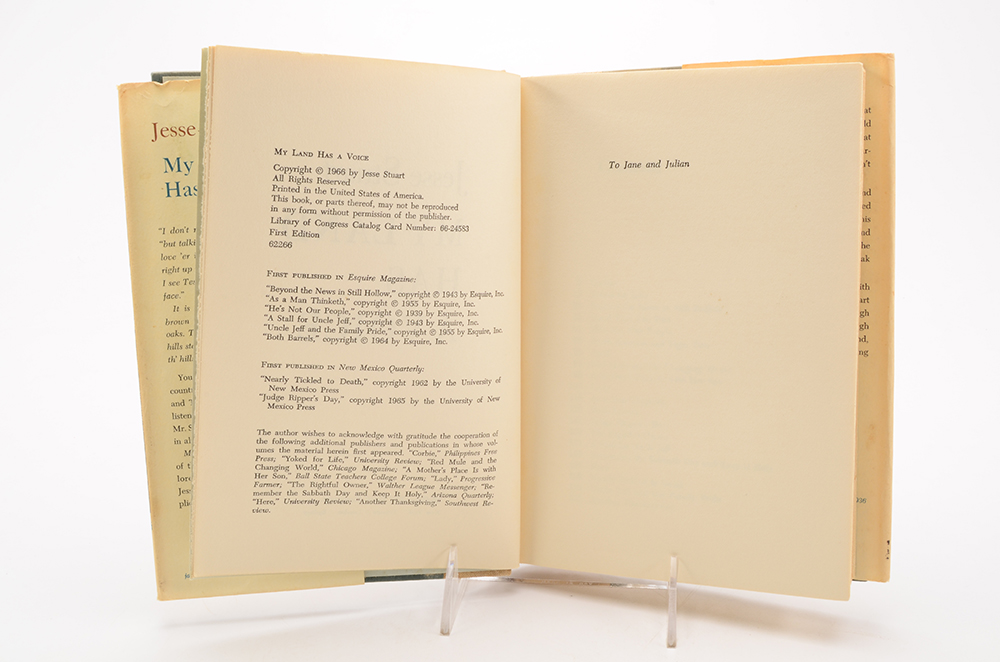 Jesse Stuart Hardcover Book Collection