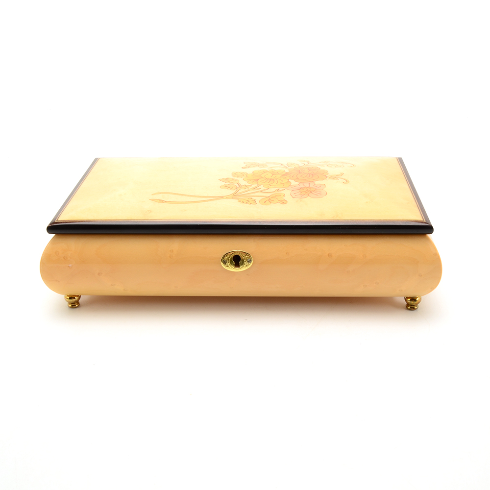 Inlaid Wood Musical Jewelry Box