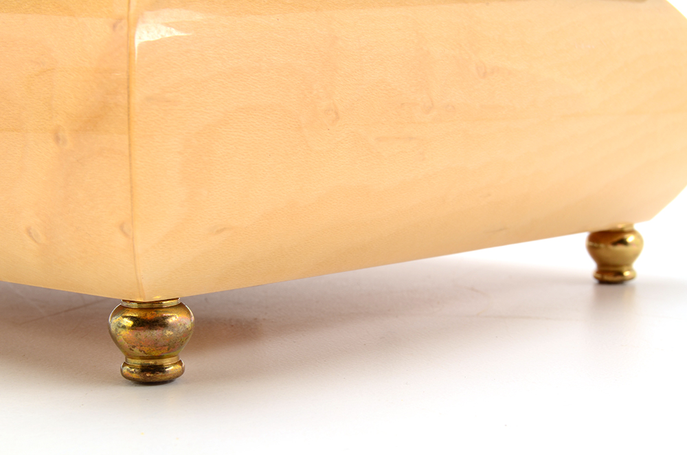 Inlaid Wood Musical Jewelry Box