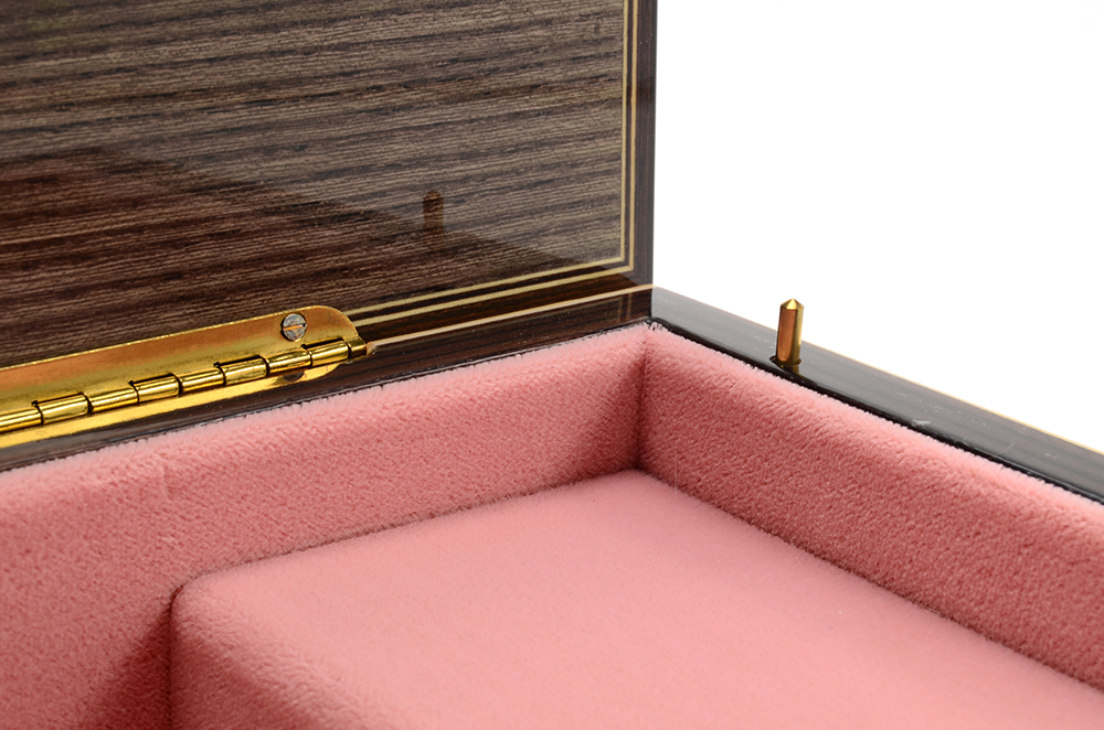 Inlaid Wood Musical Jewelry Box