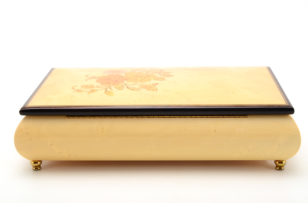 Inlaid Wood Musical Jewelry Box